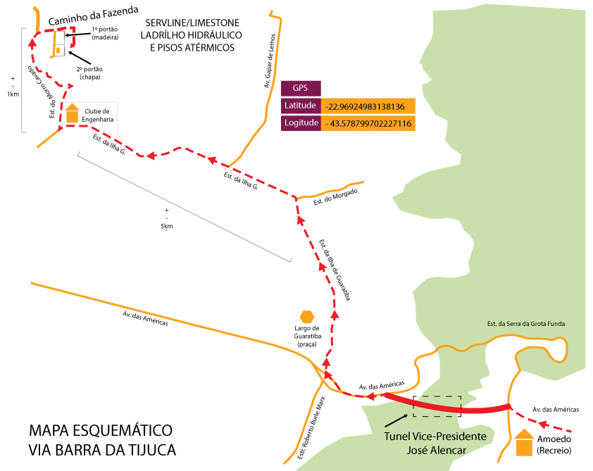 mapa frabrica de ladrilho hidráulico barra da tijuca 