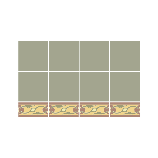 Paginação do Ladrilho Hidráulico Liso 20 x 20cm
