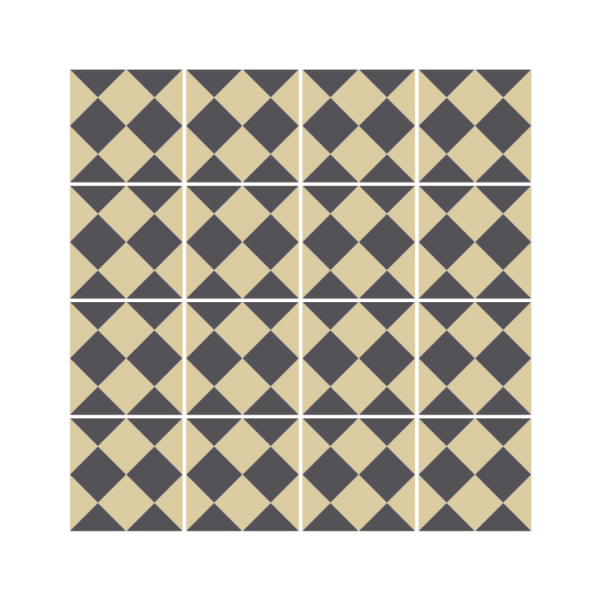 Ladrilho Hidráulico Paginação do piso Pierrot 20 x 20 cm