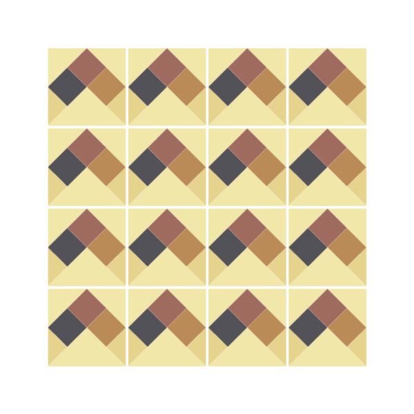 Paginação do Ladrilho Hidráulico Colline 20 x 20 cm