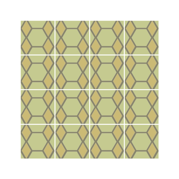 Paginação Ladrilho Hidráulico do Balões e Hexágonos 20 x 20