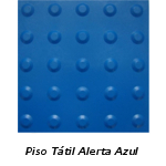 Piso Podotátil Alerta Azul