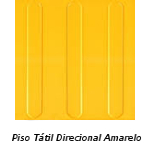 Piso Podotátil Direcinal Amarelo