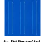 Piso Podotátil Direcinal Azul