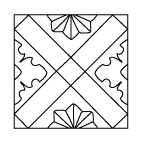 F59 UMA FLÔR GRANDE EMOLDURADA LADRÍLHO HIDRÁULICO
F59 UMA FLÔR GRANDE EMOLDURADA COM PONTAS
20X20 CM